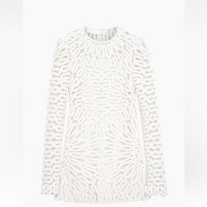 Jonathan Simkhai McCall Crocheted Long-Sleeve Minidress